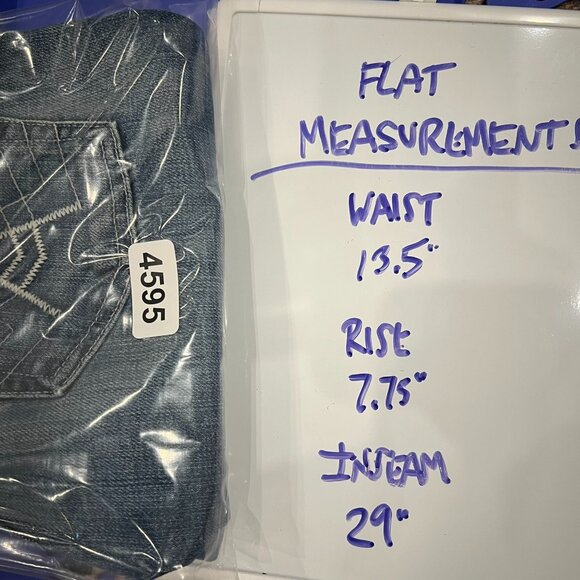 7 FOR ALL MANKIND A POCKET FLARE JEANS 25 x 29 - Picture 9 of 9